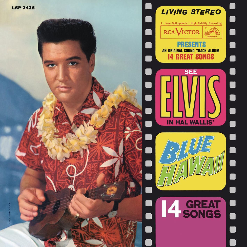 Blue Hawaii album cover, Elvis Presley